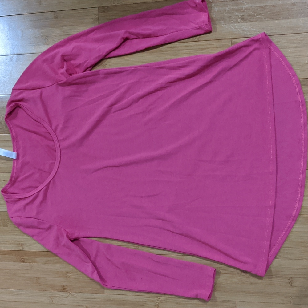 Hot pink Lularoe shirt tunic length